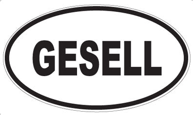 GESELL - Oval Magnet