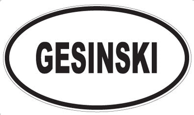 GESINSKI - Oval Magnet