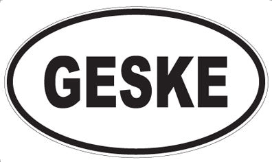 GESKE - Oval Magnet