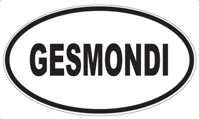 GESMONDI - Oval Sticker