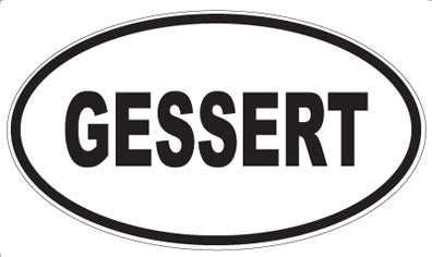 GESSERT - Oval Sticker
