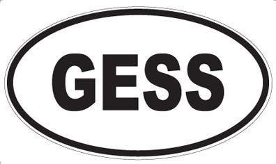 GESS - Oval Magnet