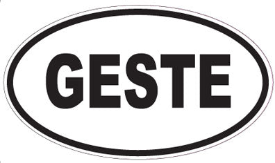 GESTE - Oval Sticker