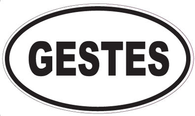 GESTES - Oval Sticker