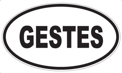 GESTES - Oval Magnet