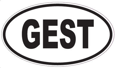GEST - Oval Sticker