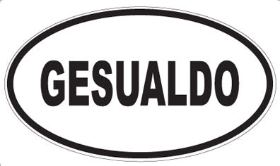 GESUALDO - Oval Sticker