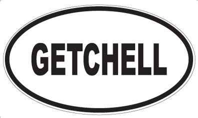 GETCHELL - Oval Sticker