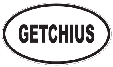GETCHIUS - Oval Sticker
