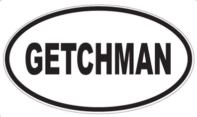 GETCHMAN - Oval Magnet