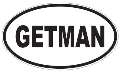 GETMAN - Oval Magnet