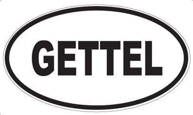 GETTEL - Oval Sticker