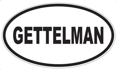GETTELMAN - Oval Magnet