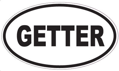 GETTER - Oval Sticker