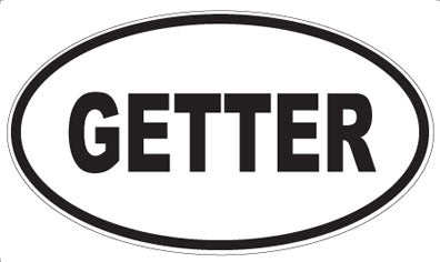 GETTER - Oval Magnet