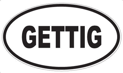 GETTIG - Oval Sticker