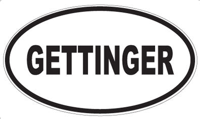 GETTINGER - Oval Magnet