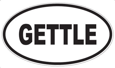 GETTLE - Oval Sticker