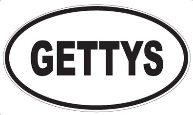 GETTYS - Oval Sticker