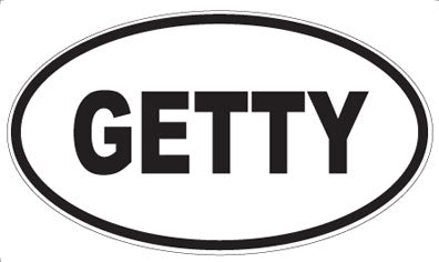 GETTY - Oval Magnet