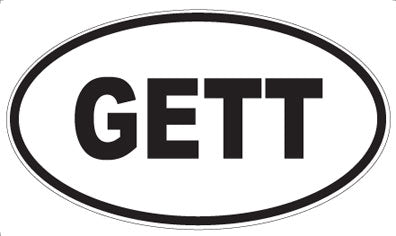 GETT - Oval Magnet
