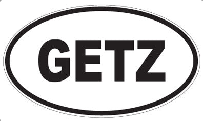 GETZ - Oval Sticker