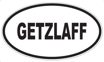 GETZLAFF - Oval Magnet