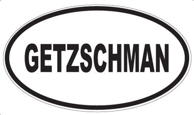 GETZSCHMAN - Oval Sticker