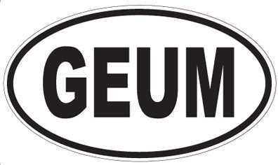 GEUM - Oval Sticker