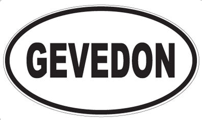 GEVEDON - Oval Sticker