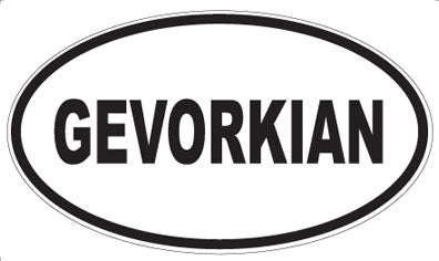 GEVORKIAN - Oval Magnet