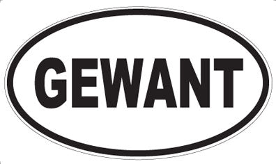 GEWANT - Oval Sticker