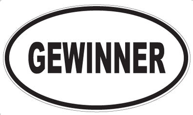 GEWINNER - Oval Magnet