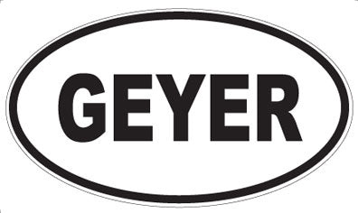 GEYER - Oval Sticker