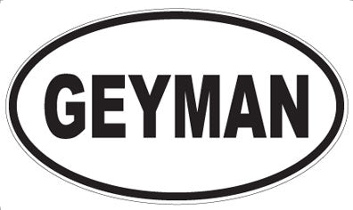 GEYMAN - Oval Magnet