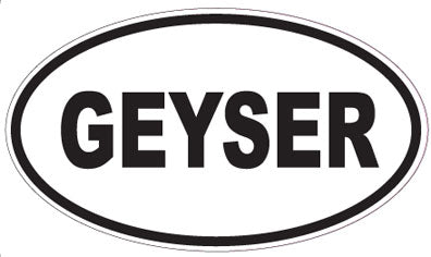 GEYSER - Oval Sticker