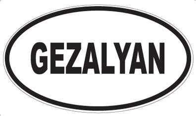 GEZALYAN - Oval Sticker