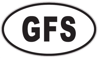 GFS - 3 Letter Initials Oval Magnet