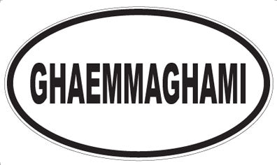 GHAEMMAGHAMI - Oval Magnet