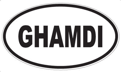 GHAMDI - Oval Sticker
