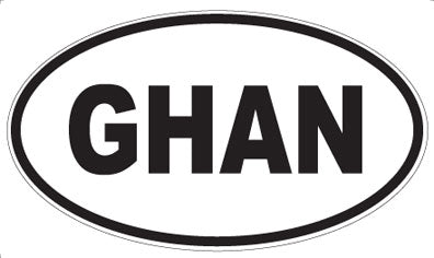 GHAN - Oval Sticker