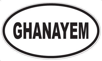 GHANAYEM - Oval Sticker