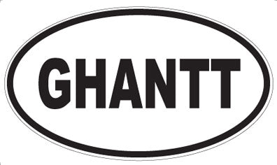 GHANTT - Oval Magnet