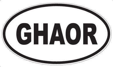 GHAOR - Oval Magnet