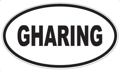GHARING - Oval Magnet