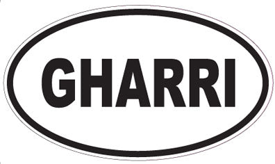 GHARRI - Oval Sticker