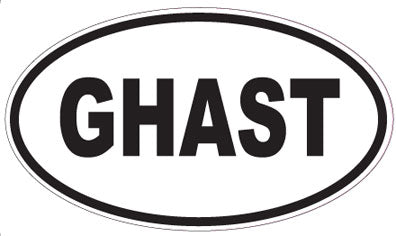 GHAST - Oval Sticker