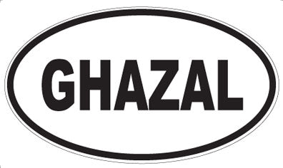 GHAZAL - Oval Sticker
