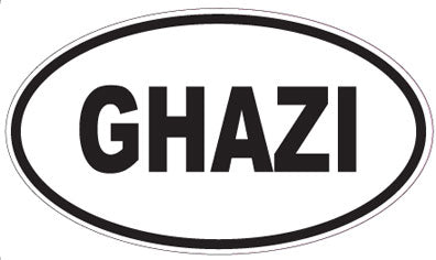 GHAZI - Oval Sticker