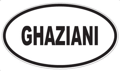 GHAZIANI - Oval Sticker
